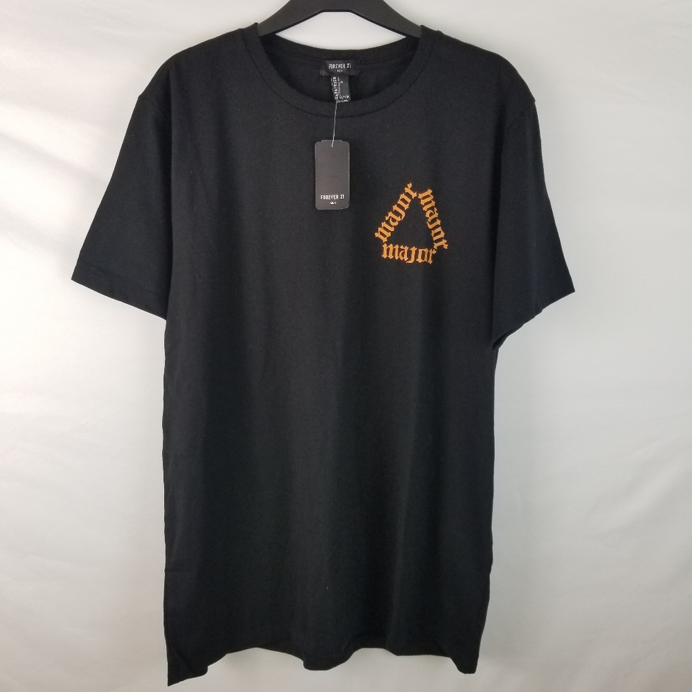 🌻Major Black Graphic Tee F21 NWT Forever 21